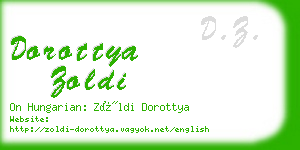 dorottya zoldi business card